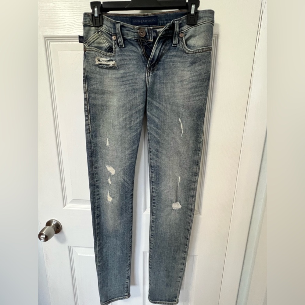 Rock and republic dirty green jeans